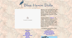 Desktop Screenshot of blueherondolls.com