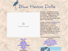 Tablet Screenshot of blueherondolls.com